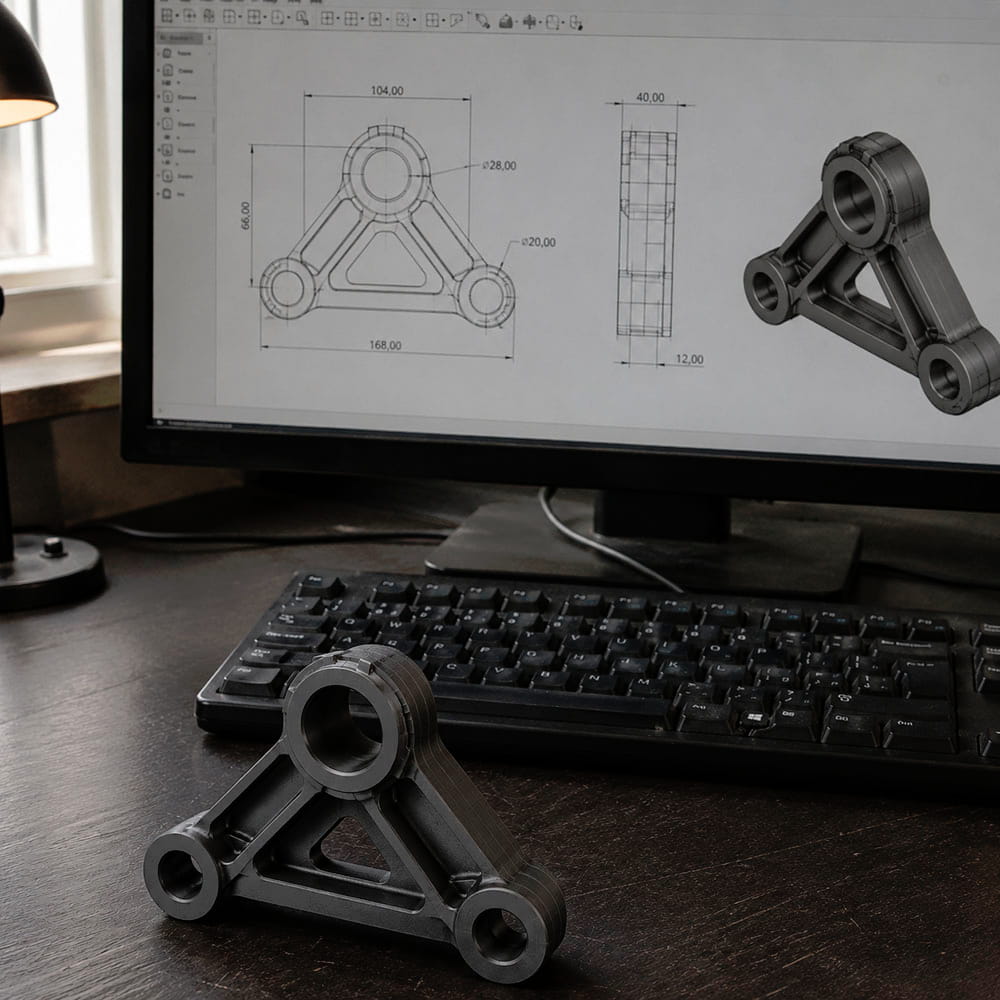 Vom CAD-Entwurf zum fertig gedruckten Bauteil